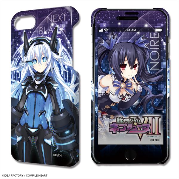 『新次元ゲイム ネプテューヌVII』デザジャケット iPhone SE(第2世代)/8/7/6/6sケース&保護シート デザイン02(ノワール)